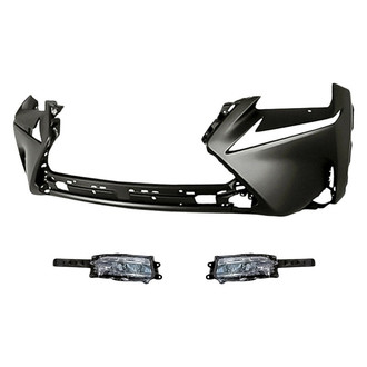 TruParts® - 3-Piece (Front Bumper Cover, Driver and Passenger Side Fog Light) (Standard Line)
