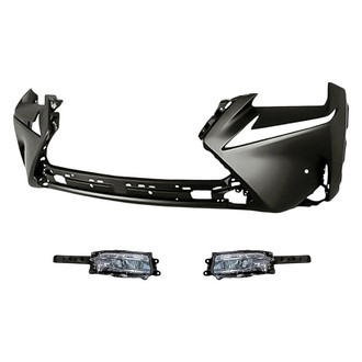 TruParts® - 3-Piece (Front Bumper Cover, Driver and Passenger Side Fog Light) (Standard Line)