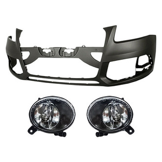TruParts® - 3-Piece (Front Bumper Cover, Driver and Passenger Side Fog Light) (Standard Line)