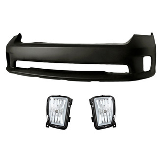 TruParts® - 3-Piece (Front Bumper Cover, Driver and Passenger Side Fog Light) (Standard Line)
