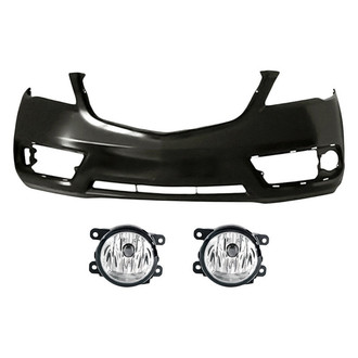 TruParts® - 3-Piece (Front Bumper Cover, Driver and Passenger Side Fog Light) (Standard Line)