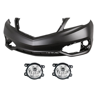 TruParts® - 3-Piece (Front Bumper Cover, Driver and Passenger Side Fog Light) (Standard Line)