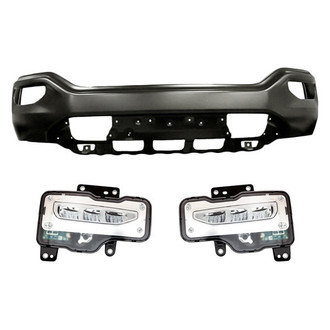 TruParts® - 3-Piece (Front Bumper Face Bar, Driver and Passenger Side Fog Light) (Standard Line)