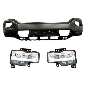 TruParts® - 3-Piece (Front Bumper Face Bar, Driver and Passenger Side Fog Light) (Standard Line)