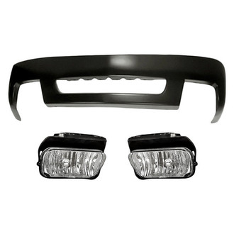 TruParts® - 3-Piece (Front Bumper Cover, Driver and Passenger Side Fog Light) (Standard Line)