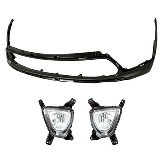 TruParts® - 3-Piece (Front Lower Bumper Cover, Driver and Passenger Side Fog Light) (Standard Line)