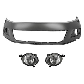 TruParts® - 3-Piece (Front Bumper Cover, Driver and Passenger Side Fog Light) (Standard Line)