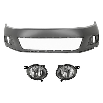 TruParts® - 3-Piece (Front Bumper Cover, Driver and Passenger Side Fog Light) (Standard Line)