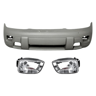 TruParts® - 3-Piece (Front Bumper Cover, Driver and Passenger Side Fog Light) (Standard Line)