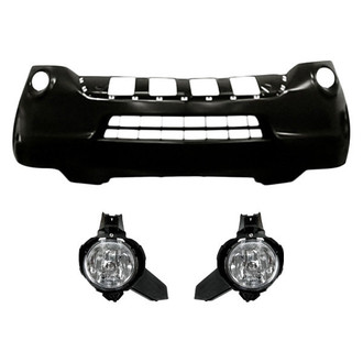 TruParts® - 3-Piece (Front Bumper Cover, Driver and Passenger Side Fog Light) (Standard Line)