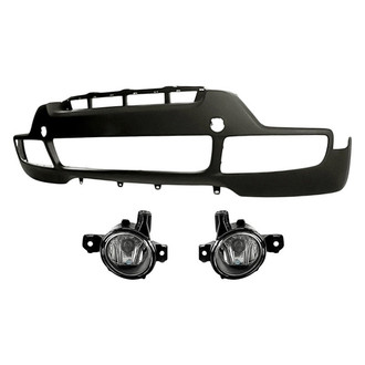 TruParts® - 3-Piece (Front Bumper Cover, Driver and Passenger Side Fog Light) (Standard Line)