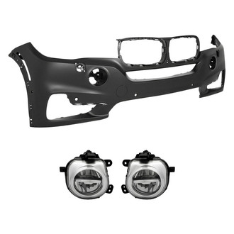 TruParts® - 3-Piece (Front Bumper Cover, Driver and Passenger Side Fog Light) (Standard Line)