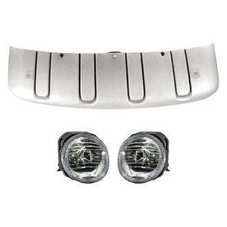TruParts® - 3-Piece (Front Bumper Guard, Driver and Passenger Side Fog Light) (Standard Line)