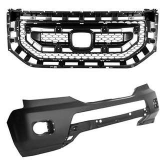 TruParts® - 2-Piece (Front Bumper Cover, Grille) (CAPA Certified)