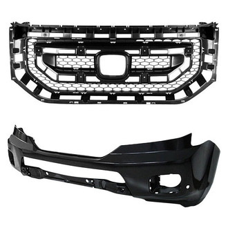 TruParts® - 2-Piece (Front Bumper Cover, Grille) (CAPA Certified)