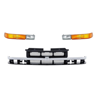 TruParts® - 3-Piece (Grille, Front Driver and Passenger Side Turn Signal/Parking Light) (Standard Line)