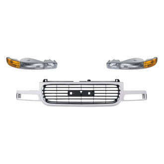 TruParts® - 3-Piece (Grille, Front Driver and Passenger Side Turn Signal/Parking Light) (Standard Line)