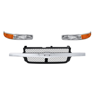 TruParts® - 3-Piece (Grille, Front Driver and Passenger Side Turn Signal/Parking Light) (Standard Line)