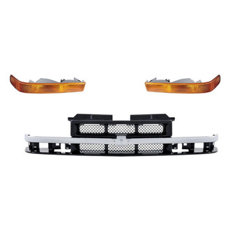 TruParts® - 3-Piece (Grille, Front Driver and Passenger Side Turn Signal/Parking Light) (Standard Line)