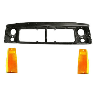TruParts® - 3-Piece (Header Panel, Front Driver and Passenger Side Turn Signal/Corner Light) (Standard Line)