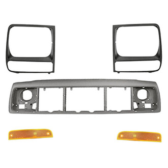 TruParts® - 5-Piece (Header Panel, Driver and Passenger Side Headlight Bezel, Front Driver and Passenger Side Side Marker Light) (Standard Line)
