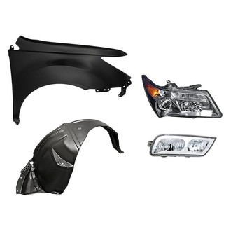 TruParts® - 4-Piece Kit (Passenger Side Headlight, Front Passenger Side Fender, Front Passenger Side Fender Liner, Passenger Side Fog Light) (Standard Line)