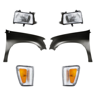 TruParts® - 6-Piece Kit (Driver and Passenger Side Headlights, Driver and Passenger Side Fenders, Driver and Passenger Side Turn Signal/Corner Lights) (Standard Line)