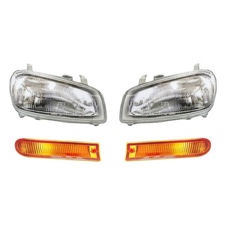 TruParts® - 4-Piece Kit (Driver and Passenger Side Headlights, Driver and Passenger Side Turn Signal/Parking Lights) (Standard Line)