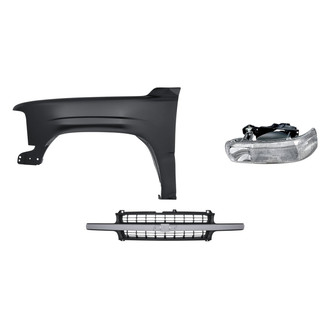 TruParts® - 3-Piece Kit (Driver Side Headlight, Grille, Front Driver Side Fender) (Standard Line)