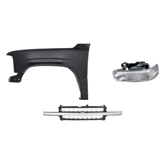 TruParts® - 3-Piece Kit (Driver Side Headlight, Grille, Front Driver Side Fender) (Standard Line)
