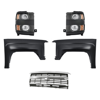 TruParts® - 5-Piece Kit (Driver and Passenger Side Headlights, Grille, Driver and Passenger Side Fenders) (Standard Line)