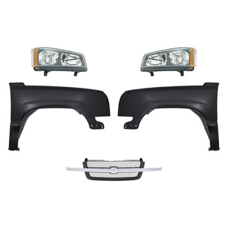 TruParts® - 5-Piece Kit (Driver and Passenger Side Headlights, Grille, Driver and Passenger Side Fenders) (Standard Line)