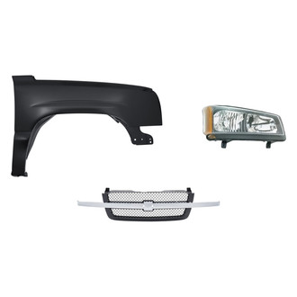 TruParts® - 3-Piece Kit (Passenger Side Headlight, Grille, Front Passenger Side Fender) (Standard Line)