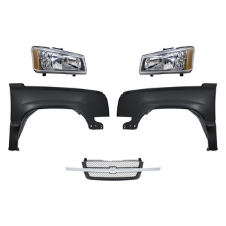 TruParts® - 5-Piece Kit (Driver and Passenger Side Headlights, Grille, Driver and Passenger Side Fenders) (Standard Line)
