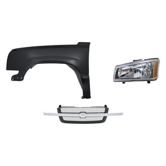 TruParts® - 3-Piece Kit (Driver Side Headlight, Grille, Front Driver Side Fender) (Standard Line)