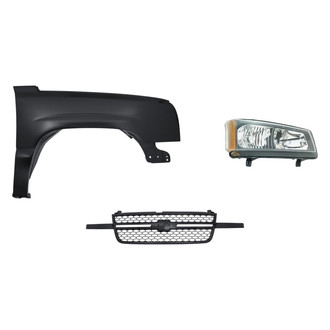 TruParts® - 3-Piece Kit (Passenger Side Headlight, Grille, Front Passenger Side Fender) (Standard Line)