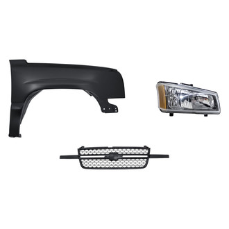 TruParts® - 3-Piece Kit (Passenger Side Headlight, Grille, Front Passenger Side Fender) (Standard Line)