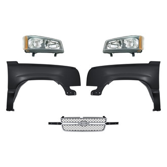 TruParts® - 5-Piece Kit (Driver and Passenger Side Headlights, Grille, Driver and Passenger Side Fenders) (Standard Line)