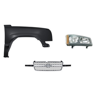 TruParts® - 3-Piece Kit (Passenger Side Headlight, Grille, Front Passenger Side Fender) (Standard Line)