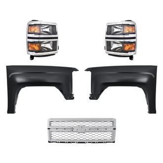 TruParts® - 5-Piece Kit (Driver and Passenger Side Headlights, Grille, Driver and Passenger Side Fenders) (Standard Line)