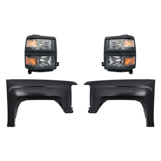 TruParts® - 4-Piece Kit (Driver and Passenger Side Headlights, Driver and Passenger Side Fenders) (Standard Line)