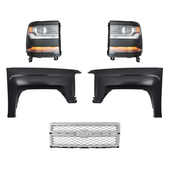 TruParts® - 5-Piece Kit (Driver and Passenger Side Headlights, Grille, Driver and Passenger Side Fenders) (Standard Line)