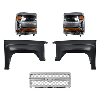 TruParts® - 5-Piece Kit (Driver and Passenger Side Headlights, Grille, Driver and Passenger Side Fenders) (Standard Line)
