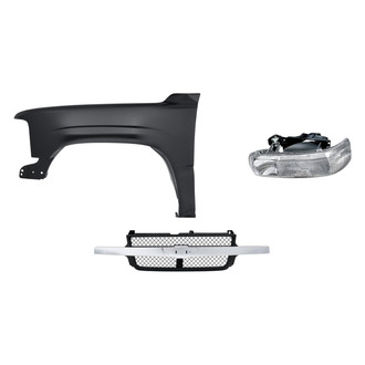 TruParts® - 3-Piece Kit (Driver Side Headlight, Grille, Front Driver Side Fender) (Standard Line)