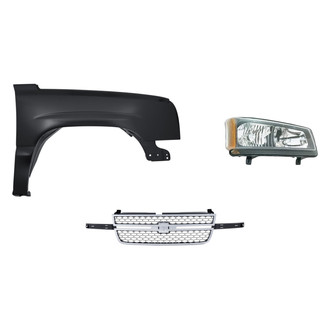 TruParts® - 3-Piece Kit (Passenger Side Headlight, Grille, Front Passenger Side Fender) (Standard Line)