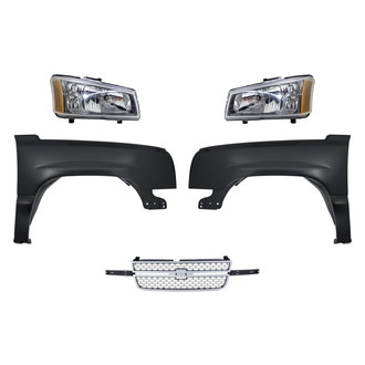 TruParts® - 5-Piece Kit (Driver and Passenger Side Headlights, Grille, Driver and Passenger Side Fenders) (Standard Line)