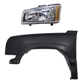 TruParts® - 2-Piece Kit (Driver Side Headlight, Front Driver Side Fender) (CAPA Certified)