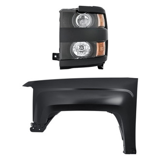 TruParts® - 2-Piece Kit (Driver Side Headlight, Front Driver Side Fender) (Standard Line)