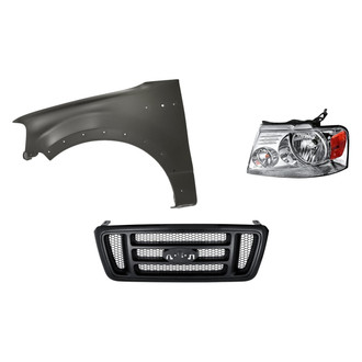 TruParts® - 3-Piece Kit (Driver Side Headlight, Grille, Front Driver Side Fender) (Standard Line)