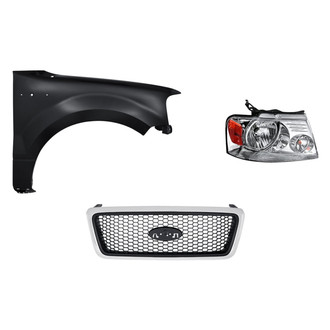 TruParts® - 3-Piece Kit (Passenger Side Headlight, Grille, Front Passenger Side Fender) (Standard Line)